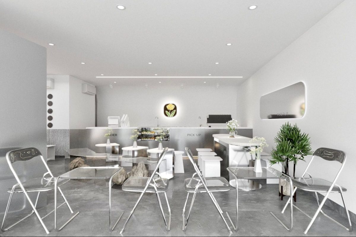 Thiết kế quán cafe phong cách tối giảnn